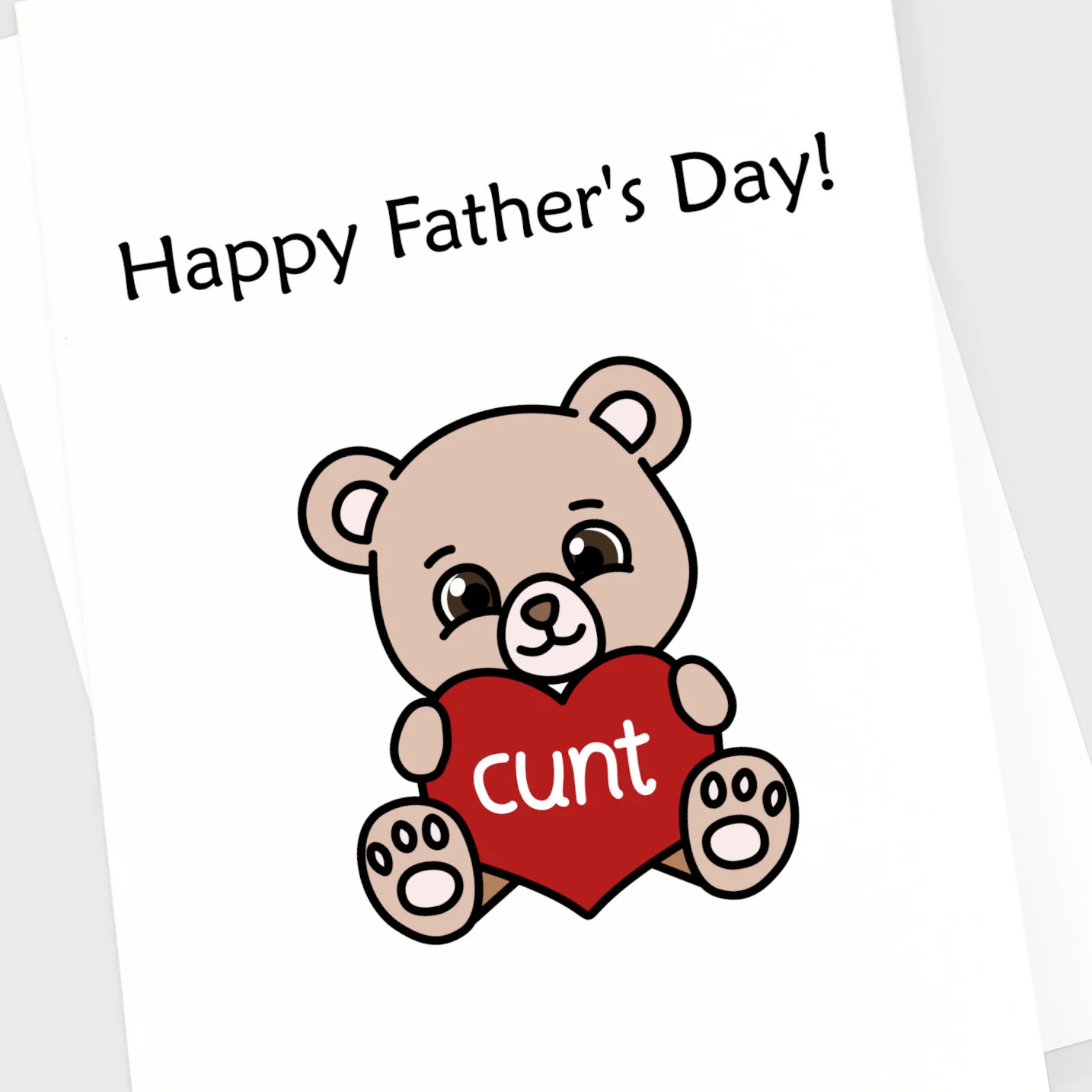 Father's Day Card - Cunt Bear - Image 6