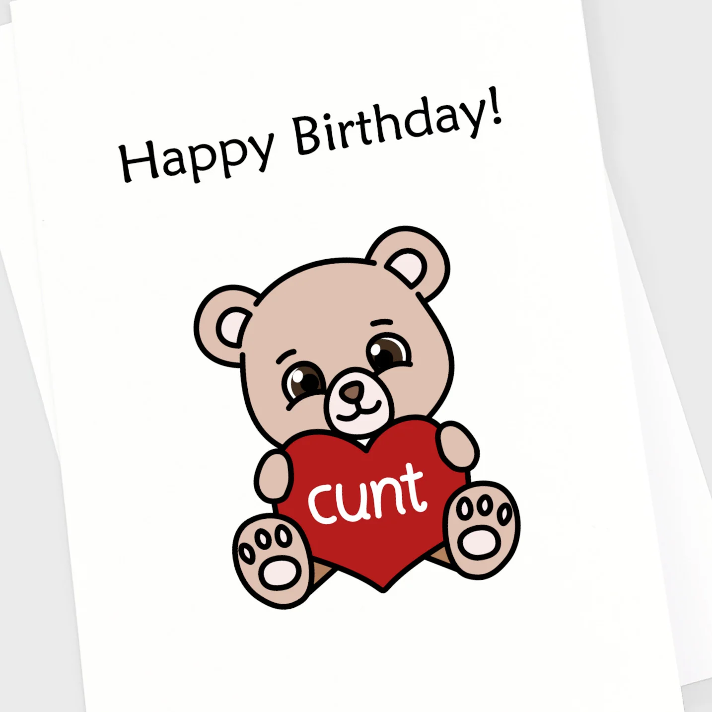 Birthday Card - Cunt Bear - Image 6