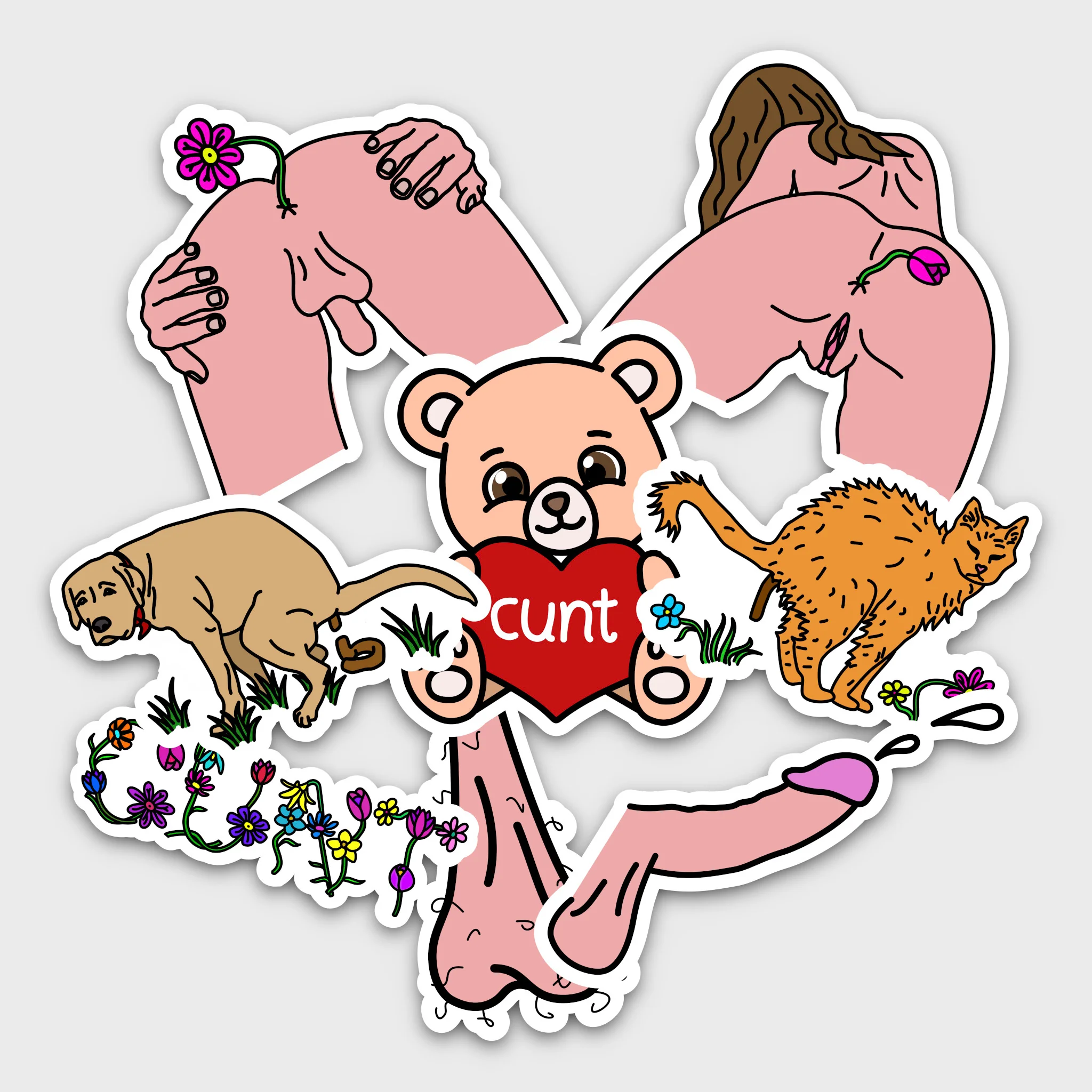 Sticker - Cunt Bear - Image 3